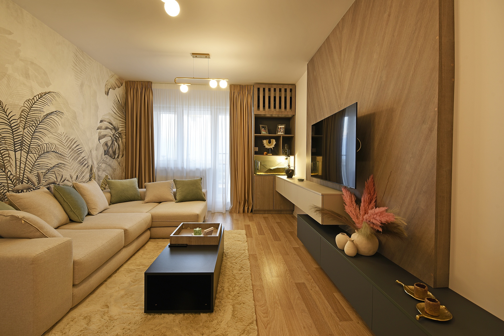 Design interior mobila living Bianca